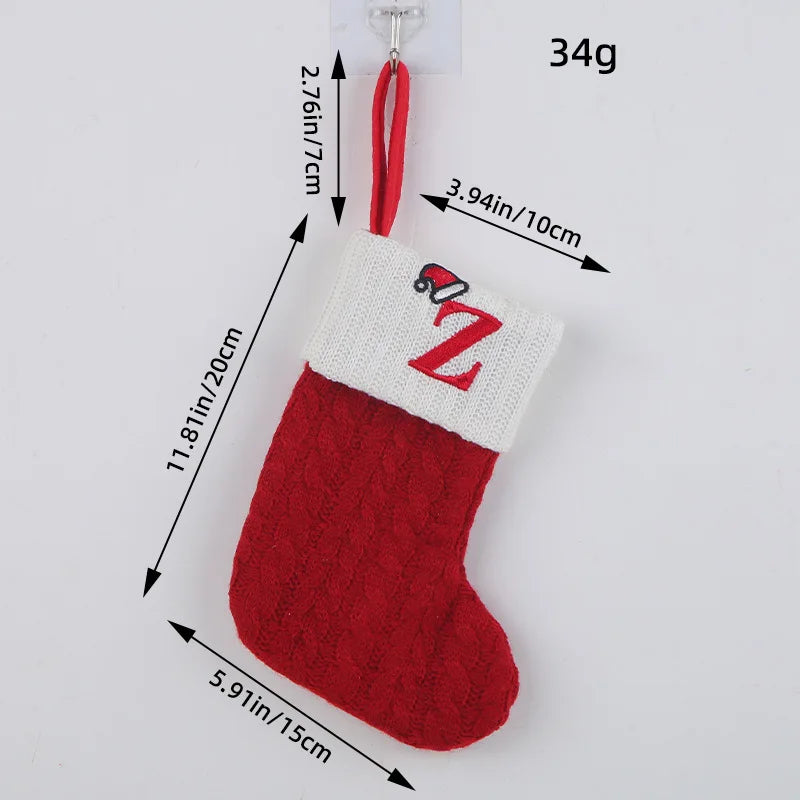 Roter Hut, Buchstabe, Weihnachtssocken, Navidad, Natal, Weihnachtsbaum, Strumpf, Ornament, Geschenk, Stricken, Schneeflocke, Weihnachtsdekoration 2024