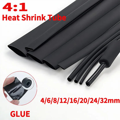 100 m/10m antike Schrumpf schlauch mit Kleber Poly olefin schrumpfen verschiedene Schrumpf schlauch Draht Kabels ch lauch 4mm-32mm
