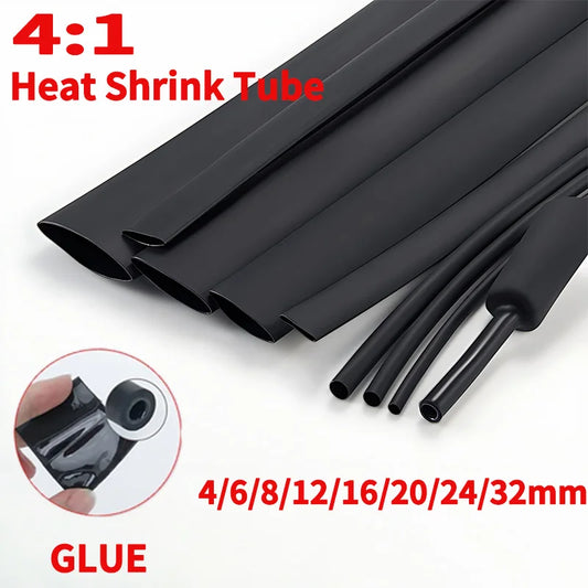 100 m/10m antike Schrumpf schlauch mit Kleber Poly olefin schrumpfen verschiedene Schrumpf schlauch Draht Kabels ch lauch 4mm-32mm