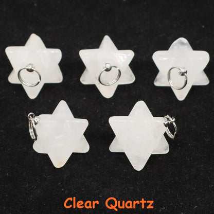 Naturstein Merkaba Stern Reiki Heilkristalle für DIY Energie Edelstein Modeschmuck Zubehör Party Home Dekoration Geschenk