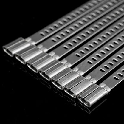 Neue Edelstahl Kabelbinder Selbstsichernde Metall Wrap Strap Mehrzweck Kabelbinder Draht Befestigungen Hardware Organizer Großhandel