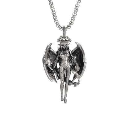 Vintage Gothic Totenkopf Jesus Kreuz Anhänger Halskette Katholischer Schmuck für Männer Punk Religiöse Amulett Halskette