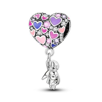 Versilberte bunte Charms-Perlen passen zu Original-Armreif, Einhorn, feuriger Drache, Anhänger, baumelndes Armband, DIY-Frauen-Schmuck, Geschenk