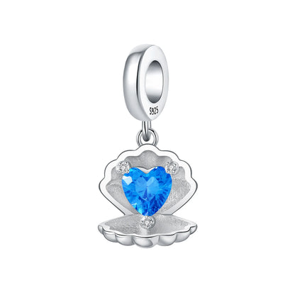 Blauer Charm, 925er Sterlingsilber, Ozeanperlen, Betta-Fisch-Anhänger, Geburtstagsfeier, Geschenk für Frauen, Armband, Halskette, DIY-Perlen, Schmuck