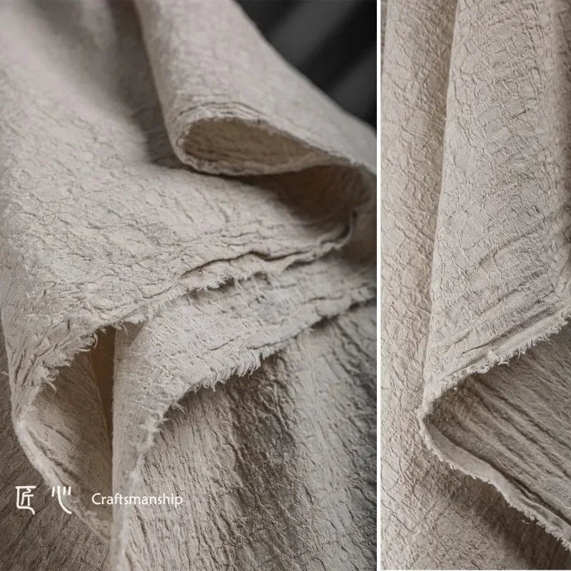 Gewaschener Baumwoll-Leinen-Stoff, Pflanzen-Krawatten-gefärbt, Kleidung, Designer, Großhandel, Stoff, DIY-Bekleidung, Nähen, Stoffmaterial nach Meter