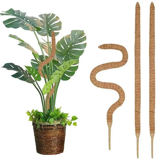Biegbare Kokosfaser-Moosstange Pflanzenkäfig Erstklassige Neue Kletterstütze-Erweiterung für Monstera zum Aufwärtswachsen