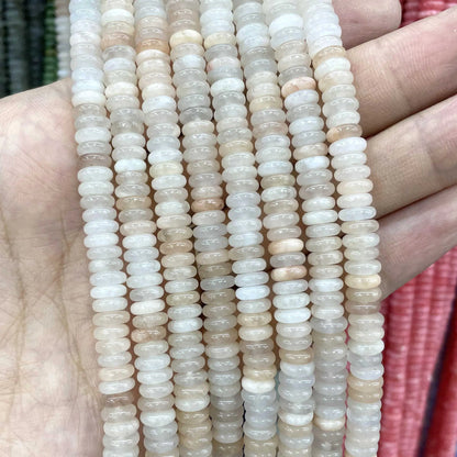 Naturstein Rondelle 2X6mm Türkise Quarz Jaspis Achate Flache Runde Spacer Perlen für Schmuckherstellung DIY Armband Zubehör