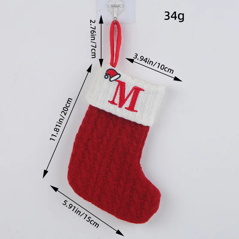 Roter Hut, Buchstabe, Weihnachtssocken, Navidad, Natal, Weihnachtsbaum, Strumpf, Ornament, Geschenk, Stricken, Schneeflocke, Weihnachtsdekoration 2024