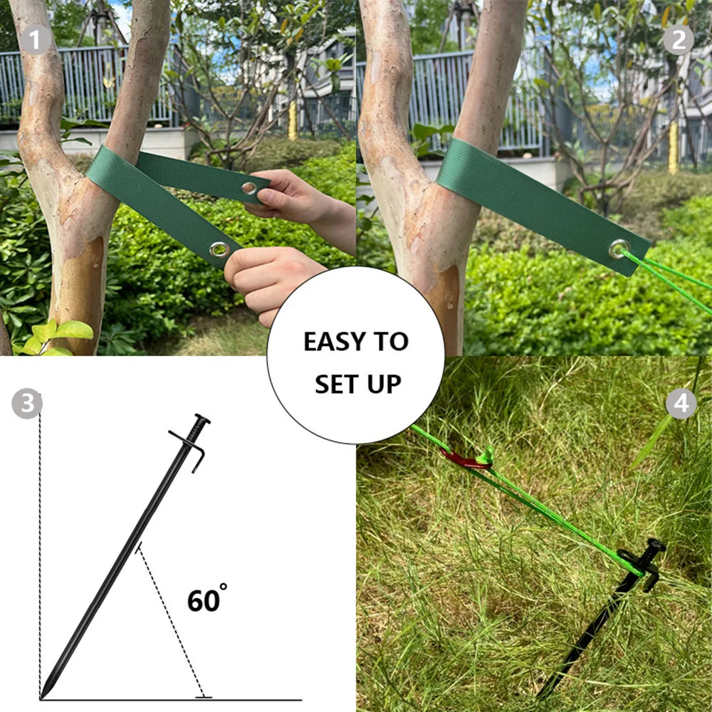 1 SET Baumpfahl-Sets, Baumpfahl-Sets für junge Bäume gegen schlechte Wea für neu gepflanzte Baumbänder, Gartenzubehör