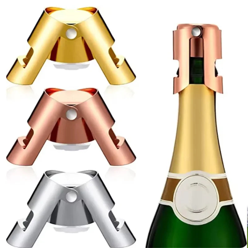 Tragbare Edelstahl Champagner Funkelnden Stopper Abdichtung Flasche Kappe Wein Flasche Stopper Wein Bier Flasche Kork Stecker