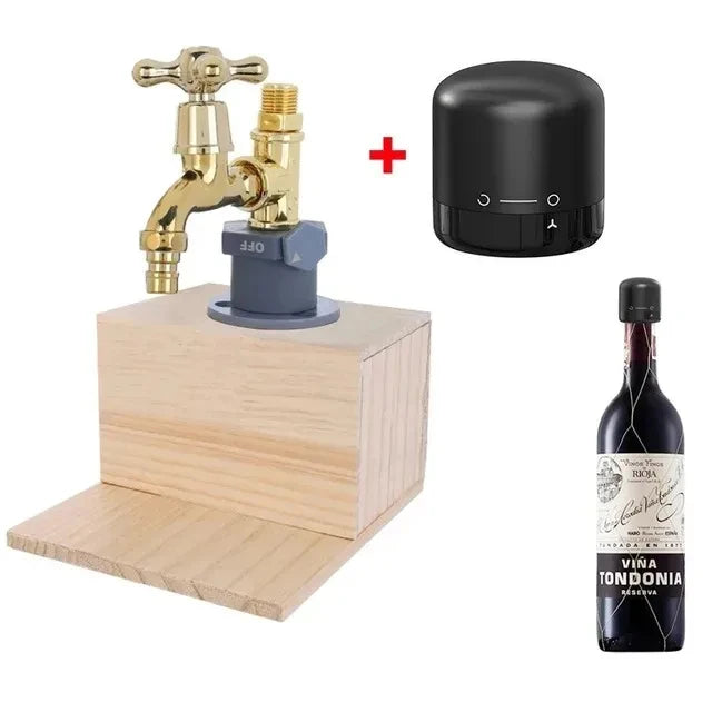 Spender Wasserhahn Whisky Spender Holz Whisky p Holz Weinform geeignet für Freunde sammeln, Familien treffen