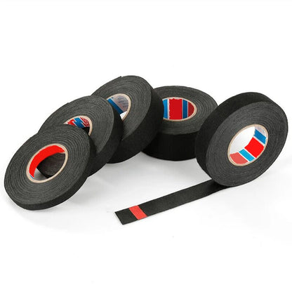 15-Meter-Kabelklebeband, schwarz, elektrisch, hitzebeständig, Kabelbaumbündel, Isolierung, Auto, Autoverdrahtung, Stoff, Stoffwickel ﻿