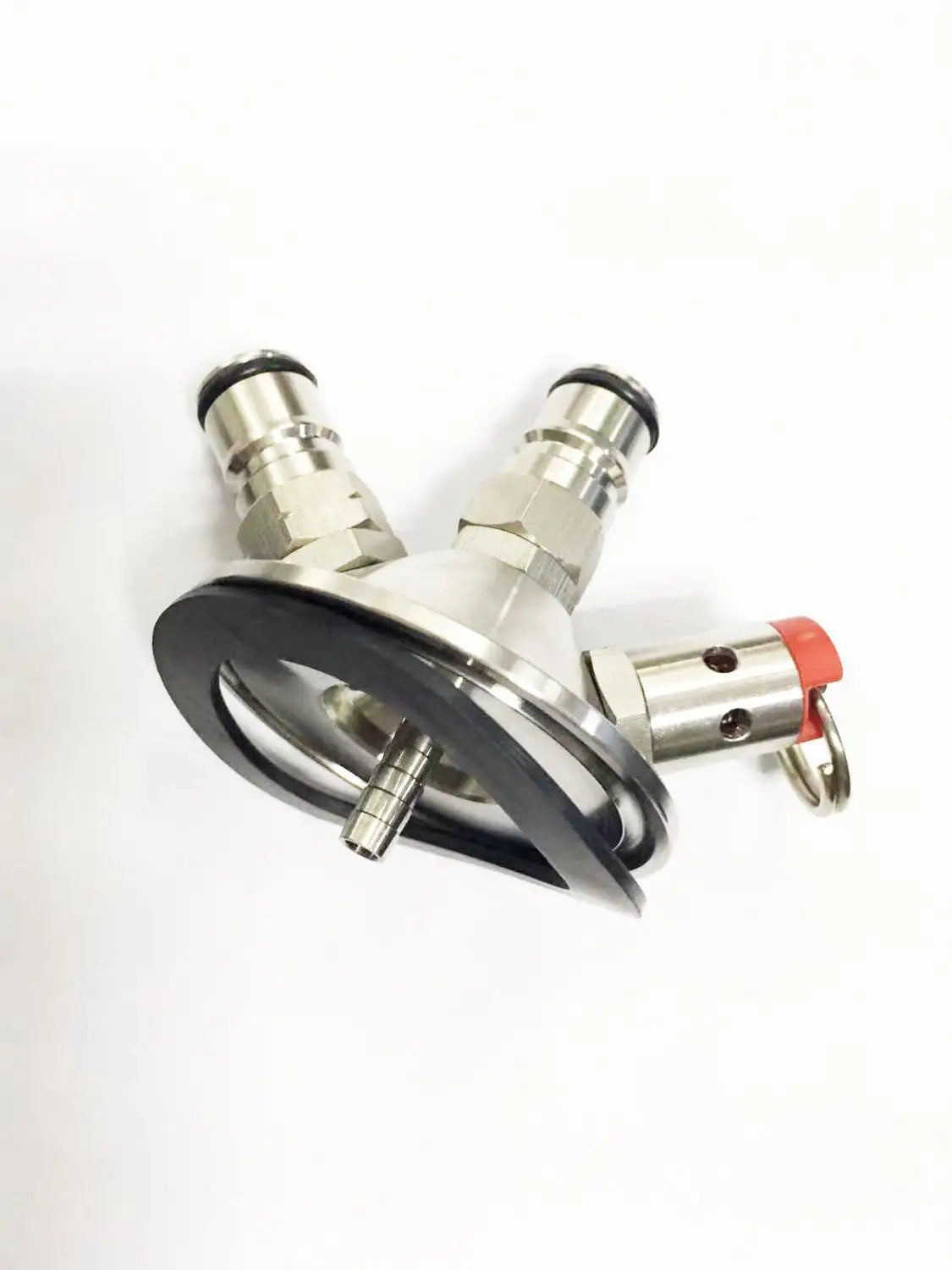 KegLand Schwarzer O-Ring-Dichtungsring 2 Zoll EPBM-Dichtungsscheibe (Nur einseitige Prägung) Passend für KL10610 Mini-Keg-Deckel