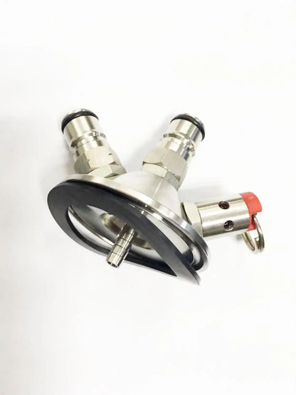 KegLand Schwarzer O-Ring-Dichtungsring 2 Zoll EPBM-Dichtungsscheibe (Nur einseitige Prägung) Passend für KL10610 Mini-Keg-Deckel