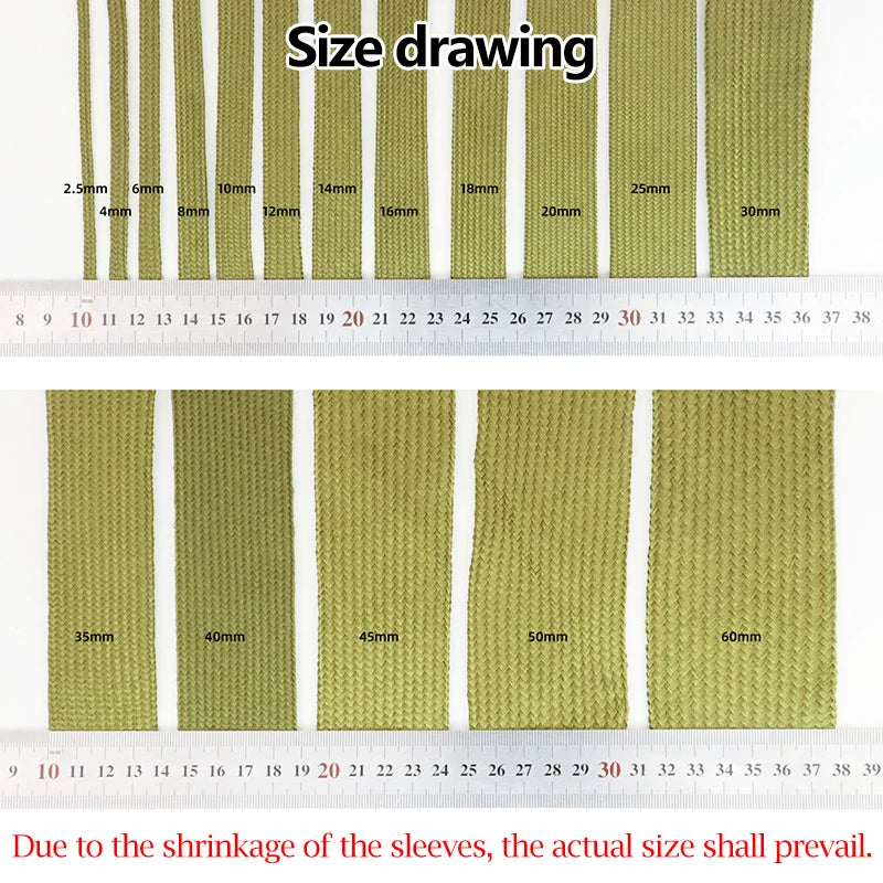 10/50 m Polyamid-Kabelhülse, 2,5 mm – 60 mm, Nylon, geflochten, erweiterbar, eng, hochdicht, isolierter Schutz, Drahtwickelhülle
