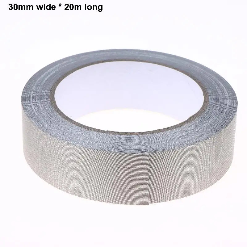 Elektrisches Klebeband, doppelt leitfähiges Gewebeklebeband, 20 m, 5–50 mm Breite, einseitiges Klebeband zur EMI-Abschirmung für Laptops, Mobiltelefone, LCD-Bildschirme