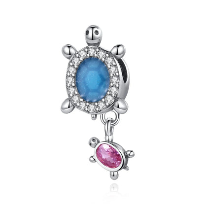 Animal Series Charms aus 925er-Sterlingsilber, Kaninchen, Katze, Pfau, Elefant, Türkei, Hund, passend für DIY-Armbänder, Halsketten, niedliche dekorative Geschenke