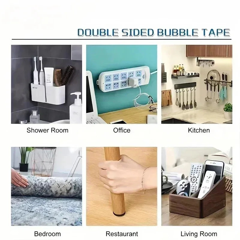 10–200 Stück robustes doppelseitiges Klebeband, superstark, für Wände, Böden, Türen, perfekt für Weihnachtsdekorationen