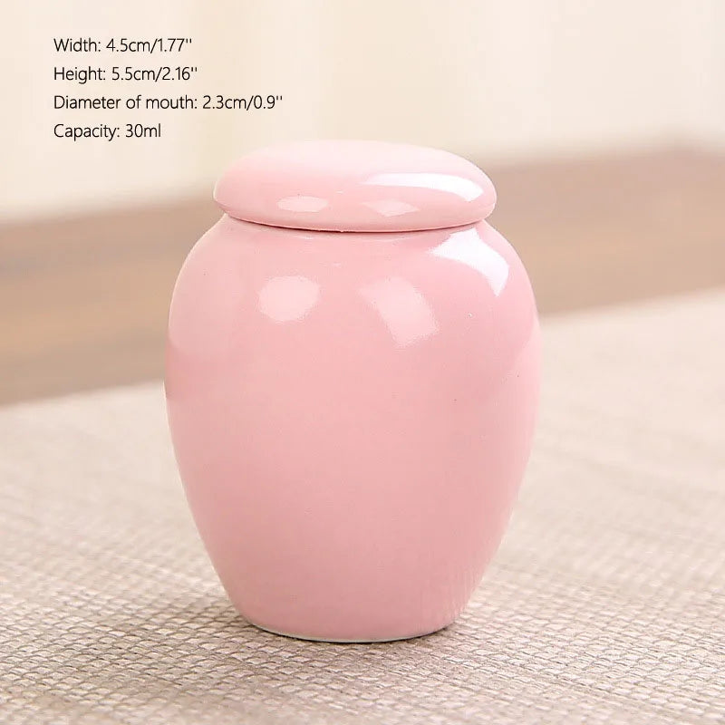 Keramik versiegelte Haustier-Urnen flasche, Leerer Kasten behälter, Urnen für Hunde asche, Mini Multi-Color, Kleine Haustier-Urne, 45ml