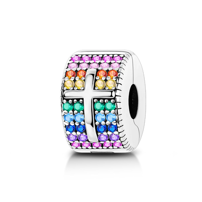 Silberverschluss, 925er-Sterlingsilber, CZ-Pflaster-Clip-Charms, Gänseblümchen-Perlen, Stopper, Sicherheitskette, passend für Original-Armreif, Schmuck-Clip