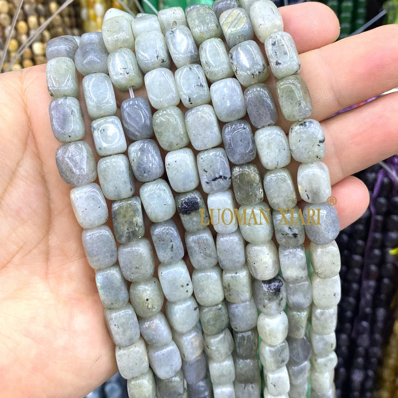 Natürliche Stein 8x12MM Unregelmäßige Raw Grün Taiwan Jade Jaspis Lose Spacer Perlen für Schmuck Machen Diy Armband zubehör 15''