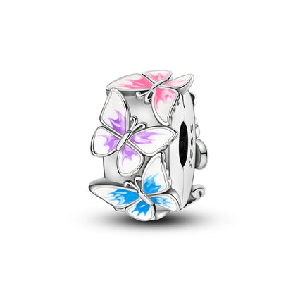 Heißer Verkauf 925 Silber Charms Perlen Schmetterling Serie Fit Original Armband Machen Edlen Schmuck Frauen DIY Geschenk