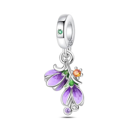 Bunter Schmetterlings-Quasten-Charm-Anhänger aus 925er-Sterlingsilber mit Perlen, passend für Original-Armbänder aus Silber für die Schmuckherstellung von Frauen