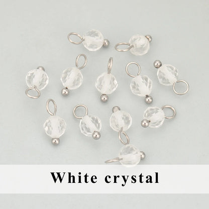 GUFEATHER, 20 Stück/Los, MH25, Schmuckzubehör, Edelstahl, Naturstein, Charms, handgefertigt, DIY-Anhänger, Schmuckherstellung