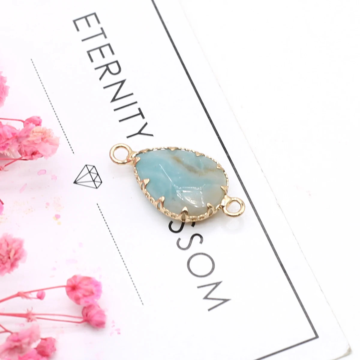 Multishape Natürliche Amazonites Anhänger Charms Natürliche Blaue Stein Stecker für Die DIY Jewerly Halskette Armband Zubehör