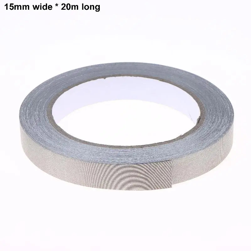 Elektrisches Klebeband, doppelt leitfähiges Gewebeklebeband, 20 m, 5–50 mm Breite, einseitiges Klebeband zur EMI-Abschirmung für Laptops, Mobiltelefone, LCD-Bildschirme