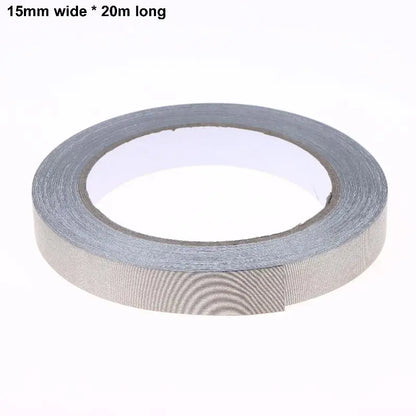 Elektrisches Klebeband, doppelt leitfähiges Gewebeklebeband, 20 m, 5–50 mm Breite, einseitiges Klebeband zur EMI-Abschirmung für Laptops, Mobiltelefone, LCD-Bildschirme
