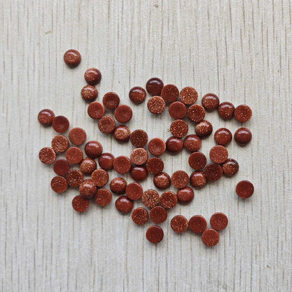 Großhandel 100 Stück Mode gute Qualität Naturstein runde Cab Cabochon Perlen 6mm für Schmuck Zubehör Herstellung