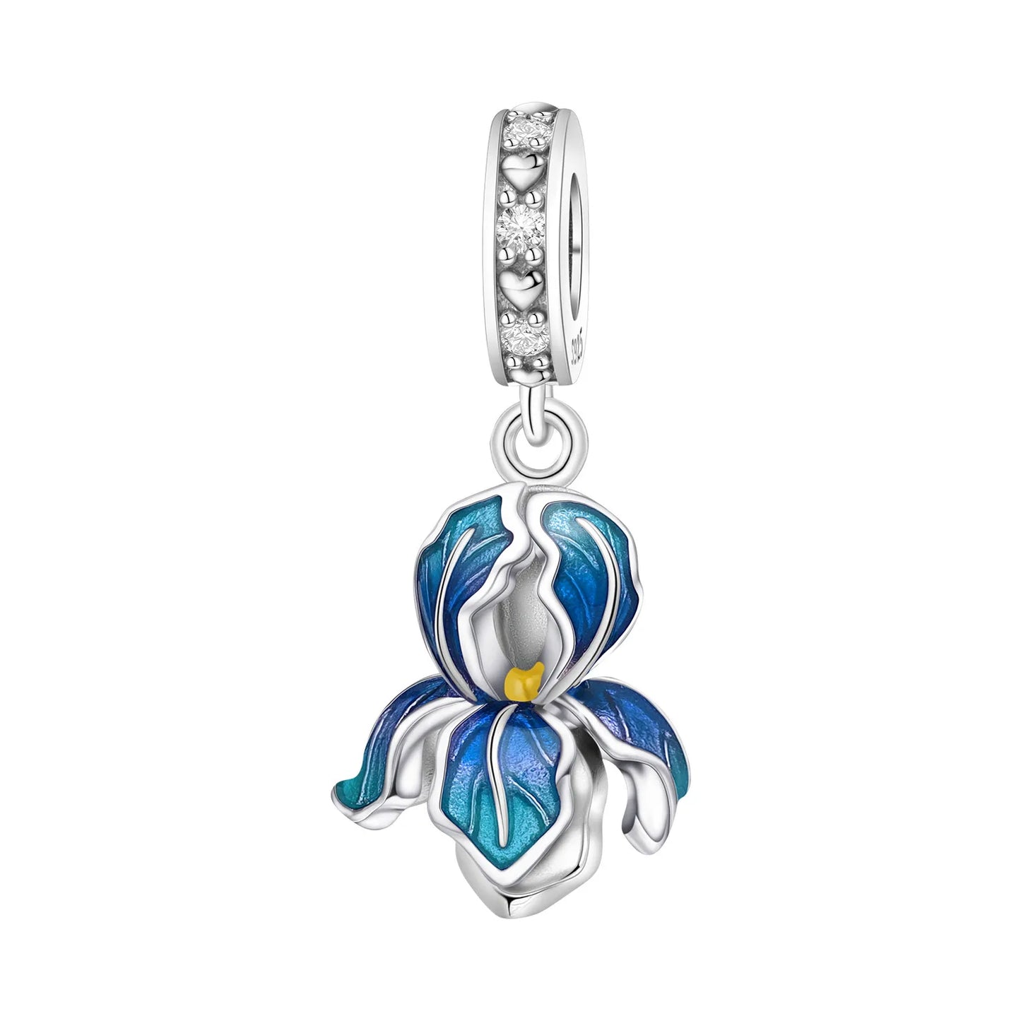 Blue Series Charm-Anhänger aus 925er-Sterlingsilber, Dackel-Feder, Meer, Kokosnussbaum, Stern, Hexe, passend für DIY-Armbänder, Halsketten, Partygeschenke