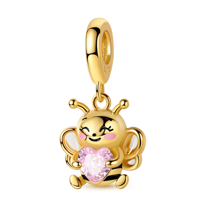 Gold-Serie, DIY-Charms, Original-Charms aus 925er-Sterlingsilber mit eingelegtem Zirkonium, Sonnen- und Leoparden-Anhänger, passend für Armbänder, Schmuck, Geschenkmarkierung