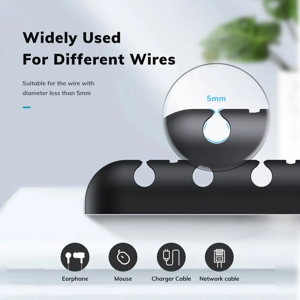 Topk l35 kabel organisator magnet stecker box silikon kabel wickler flexible kabel management clips für maus kopfhörer