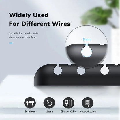 Topk l35 kabel organisator magnet stecker box silikon kabel wickler flexible kabel management clips für maus kopfhörer