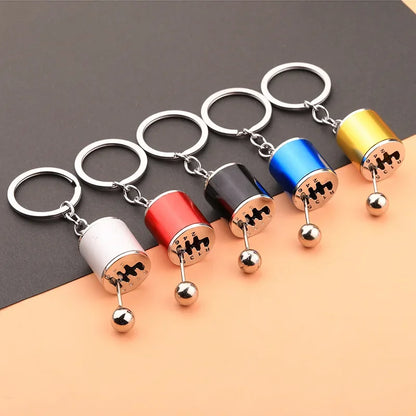 Mini Zink-legierung Auto Teile Schlüsselanhänger Simulierte Geschwindigkeit Getriebe Absorber Motor Kolben Anhänger Auto Schlüssel Halter Schlüsselring Nette Männer Geschenk