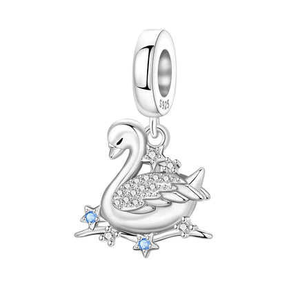 Exquisiter 925 Sterling Silber Panda Chamäleon Waschbär, Koi Welpen Tier-Anhänger Passend für DIY Armband Halskette Premium Party Geschenke