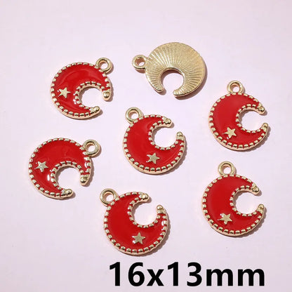 20 Stück 15 x 12 mm Emaille doppelseitig hohle Herz Charms Anhänger DIY Schmuckherstellung Zubehör für Armband Ohrringe Halskette