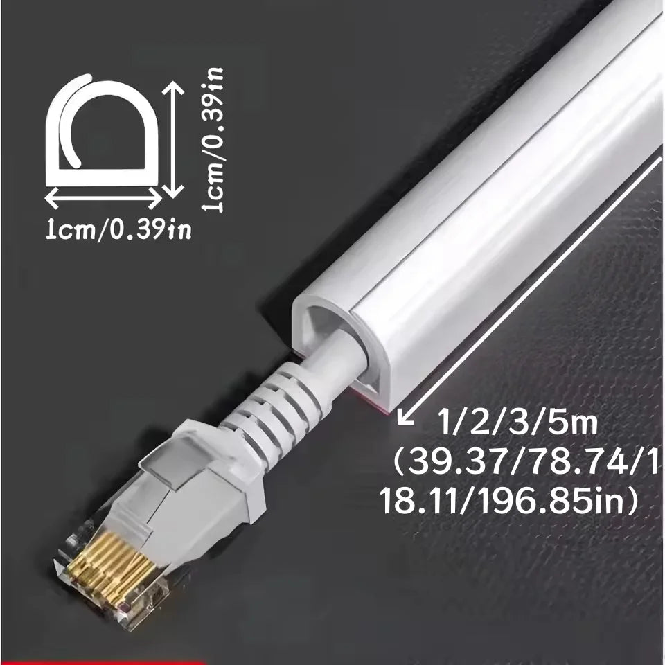 1PC 1/2/3/5m TV Kabel Management Kabel Hider Kabel Organizer Raceway Kit System Abdeckungen Kabel PVC Kabelkanal Kabelhülsen