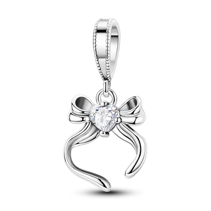 Original 925 Sterling Silber Goldene Haustiere Charms Perle Bunte Zirkonium Klee Engel Herz Baumeln Fit Armband DIY Schmuck Geschenk