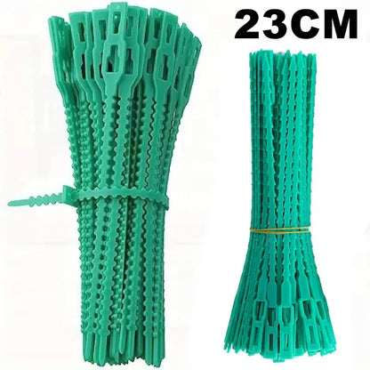 Wiederverwendbare, verstellbare Kunststoff-Pflanzenkabelbinder für Garten, Weinreben, Baum, Sträucher, Stützverschluss, Verriegelung, Nylon, Reißverschluss, Organizer-Werkzeuge