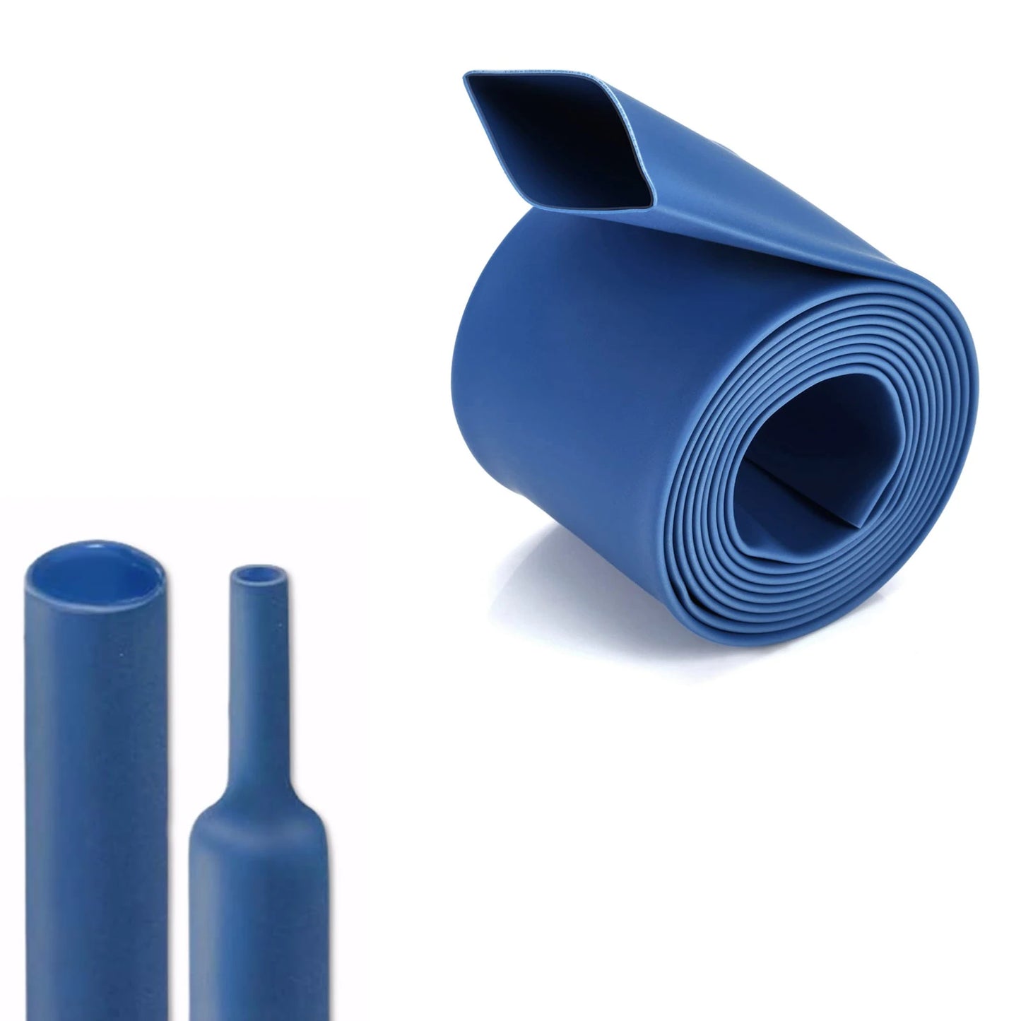 Φ1,6 mm bis Φ50 mm Schrumpfschlauch, Verhältnis 3:1, doppelwandiges, mit Kleber ausgekleidetes, schrumpfbares Drahtwickelrohr, wasserdicht, industrielles Blau