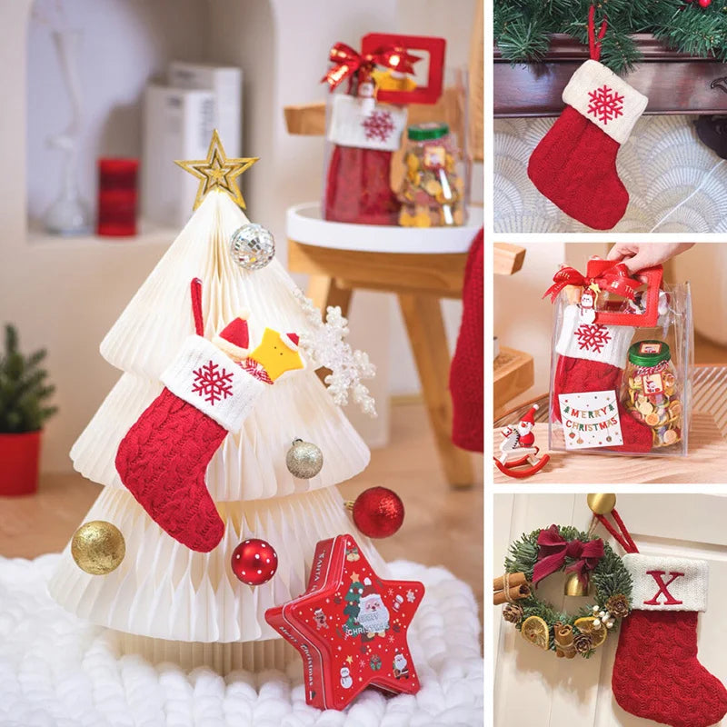 Roter Hut, Buchstabe, Weihnachtssocken, Navidad, Natal, Weihnachtsbaum, Strumpf, Ornament, Geschenk, Stricken, Schneeflocke, Weihnachtsdekoration 2024