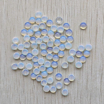 Großhandel 100 Stück Mode gute Qualität Naturstein runde Cab Cabochon Perlen 6mm für Schmuck Zubehör Herstellung