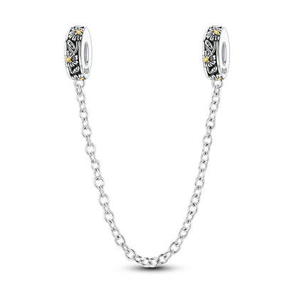 Sicherheitskette Libelle Schmetterling 925er Sterlingsilber Original Marienkäfer Kolibri Charm DIY Schmuckherstellung für Armband Armreif