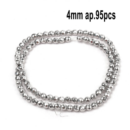Großhandel AAA Rhodium Hämatit Perlen Charms Herz Stern Rohr Facettierte Runde Unregelmäßige Geometrische Form Perlen Für Schmuck Machen