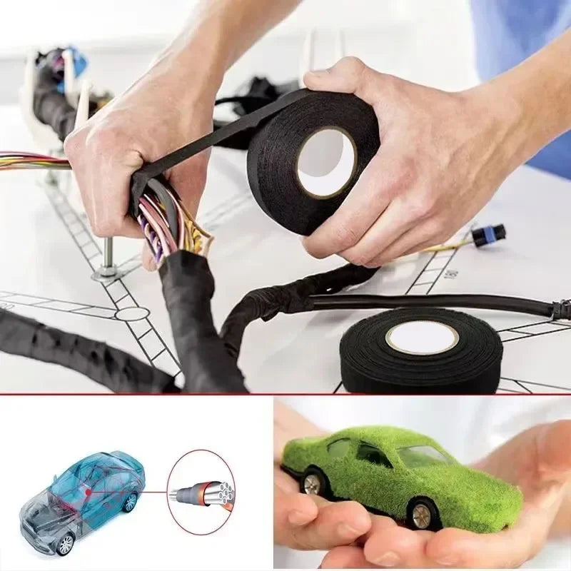 Kfz-Kabelbaum, elektrische Isolierung, Flanellband, Kabelbaum, hochtemperaturbeständiges Klebeband, Scotch Noir Innov Mustache Piciel