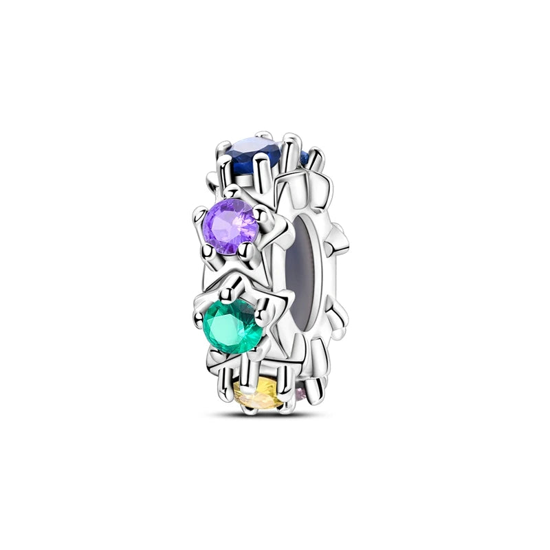 Charm Heiße Verkäufe 925 Sterling Silber Charms Perlen CZ Pave Runde Clip Charms Fit Original Armband Halskette Charms Schmuck Geschenk