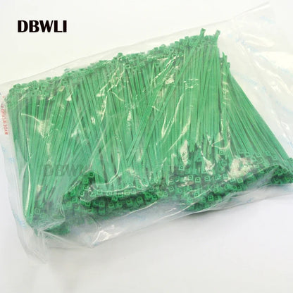 Großhandel 1000 Stück 4 Zoll 2 * 100 mm schwarz weiß blau rot grün orange lila Kabelbinder selbstsichernder Nylon-Kabelbinder